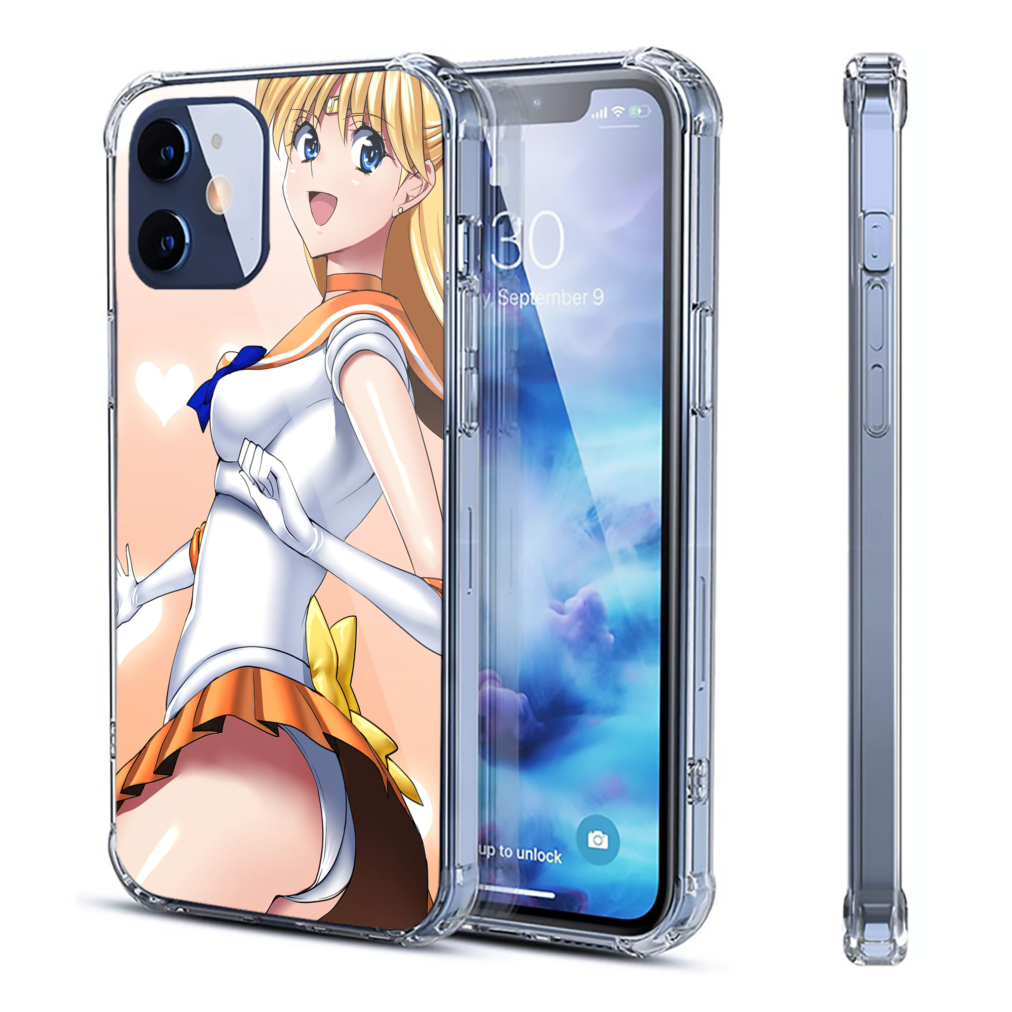 （画像用） 美少女戦士セーラームーン Sailor Moon 【iPhone 12シリーズ対応】透明スマホケース（クリアソフトケース）